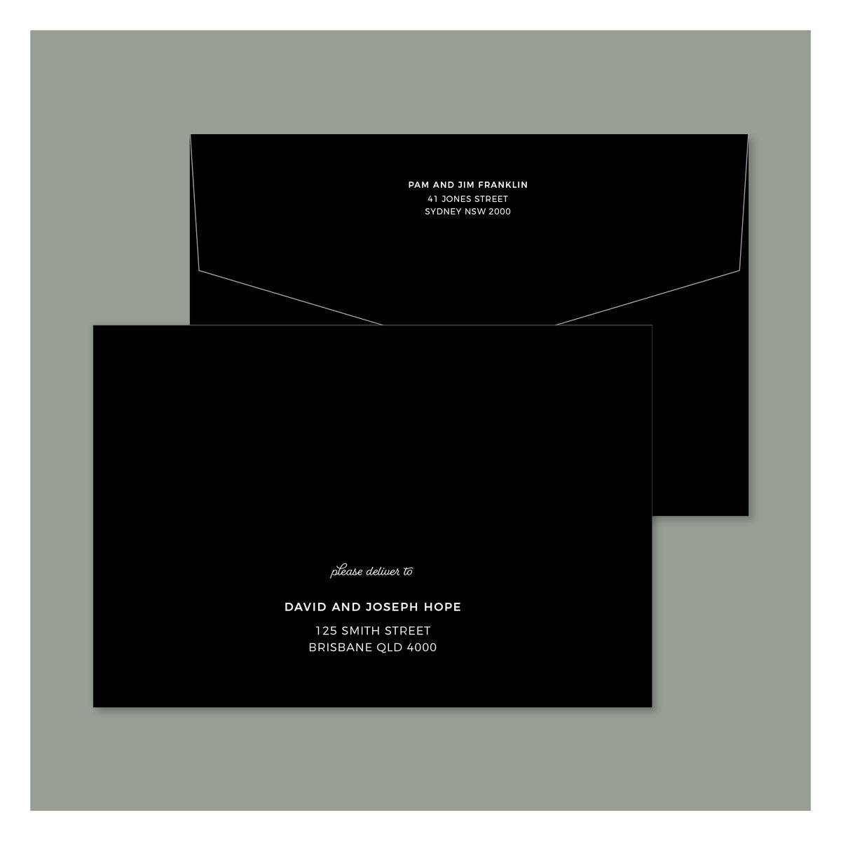 Envelope Printing - Miami - White Ink