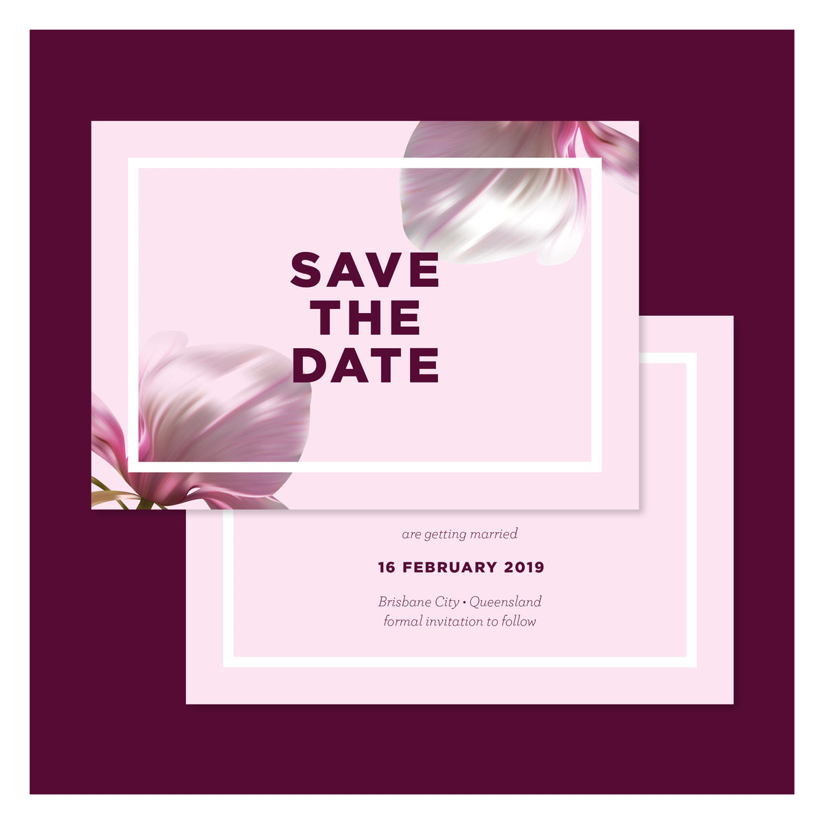 Blushing Magnolias • Save the Date