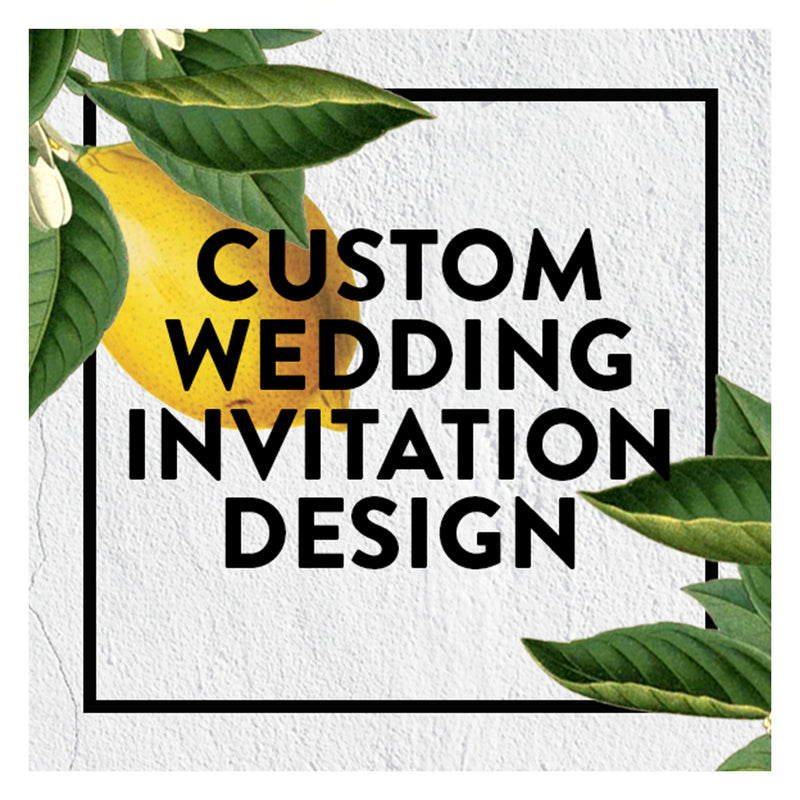 Custom Wedding Invitation Suite Design