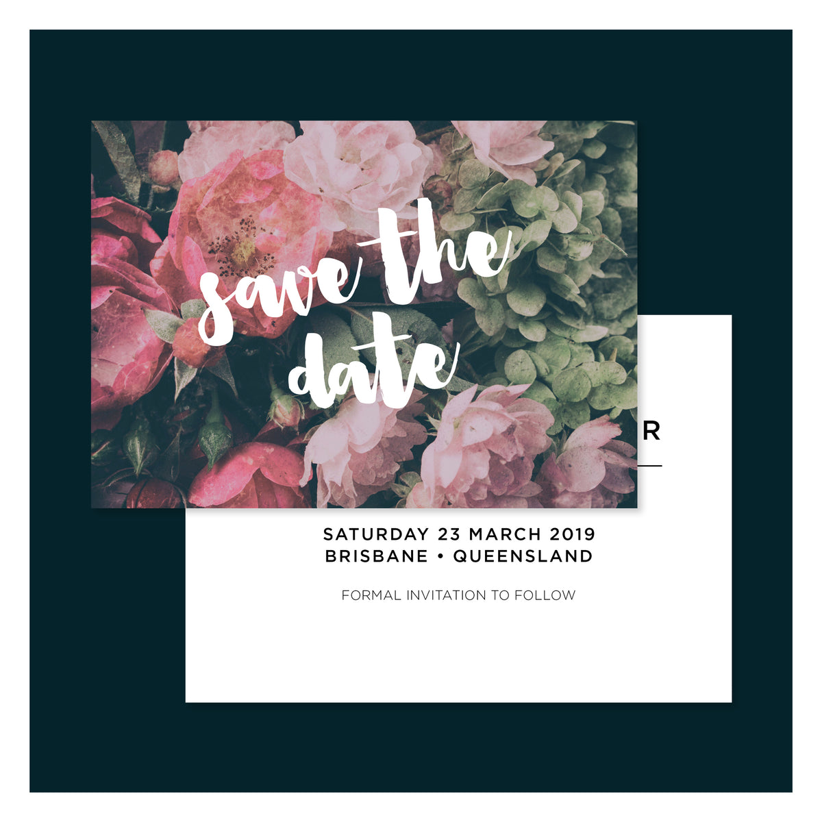 Moody Floral • Save the Date