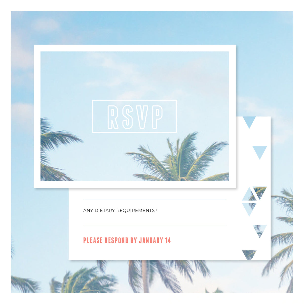Palm Springs • RSVP with Envelope