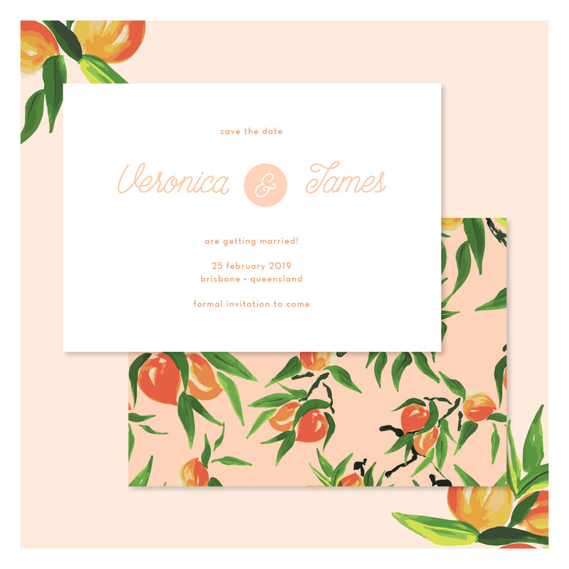 Peaches and Cream • Save the Date