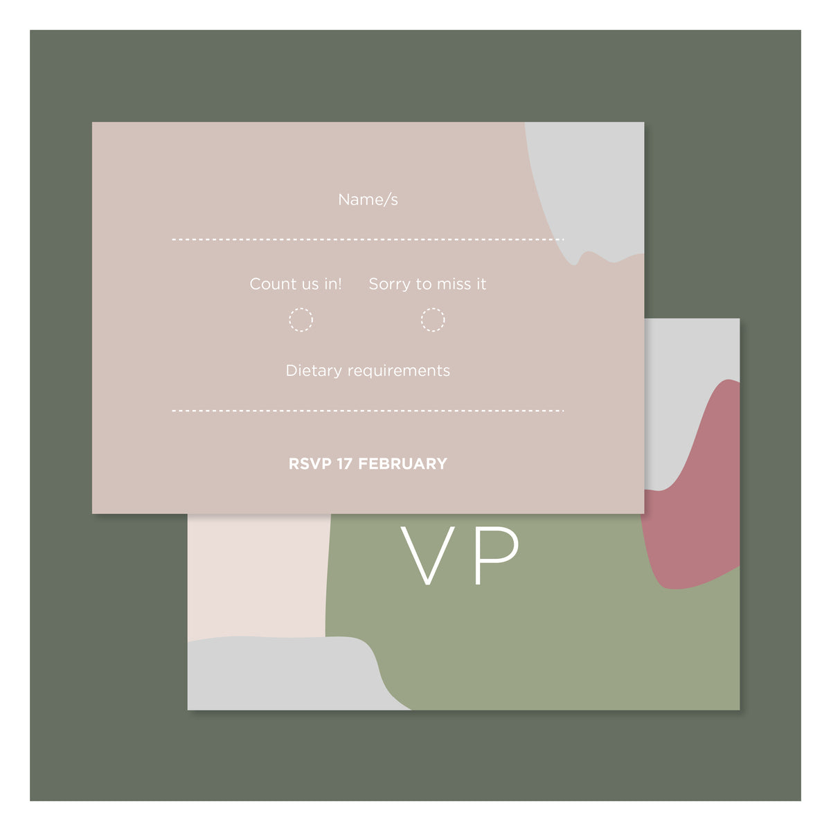 Pretty in Paint • RSVP with Envelope
