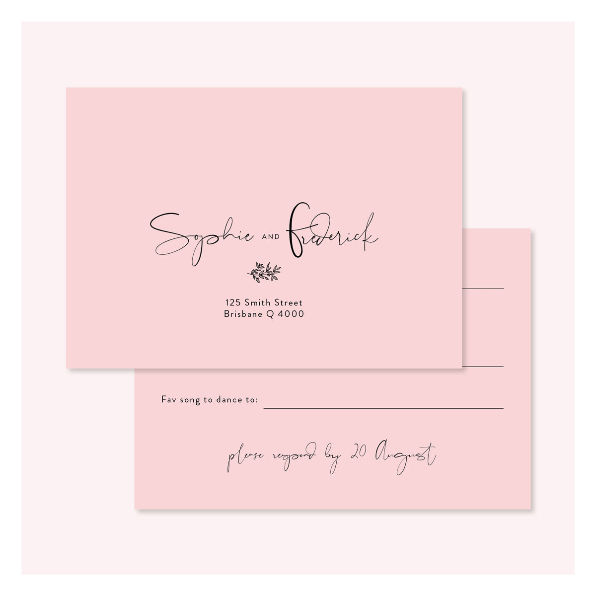 Sweet Flora • RSVP Postcard