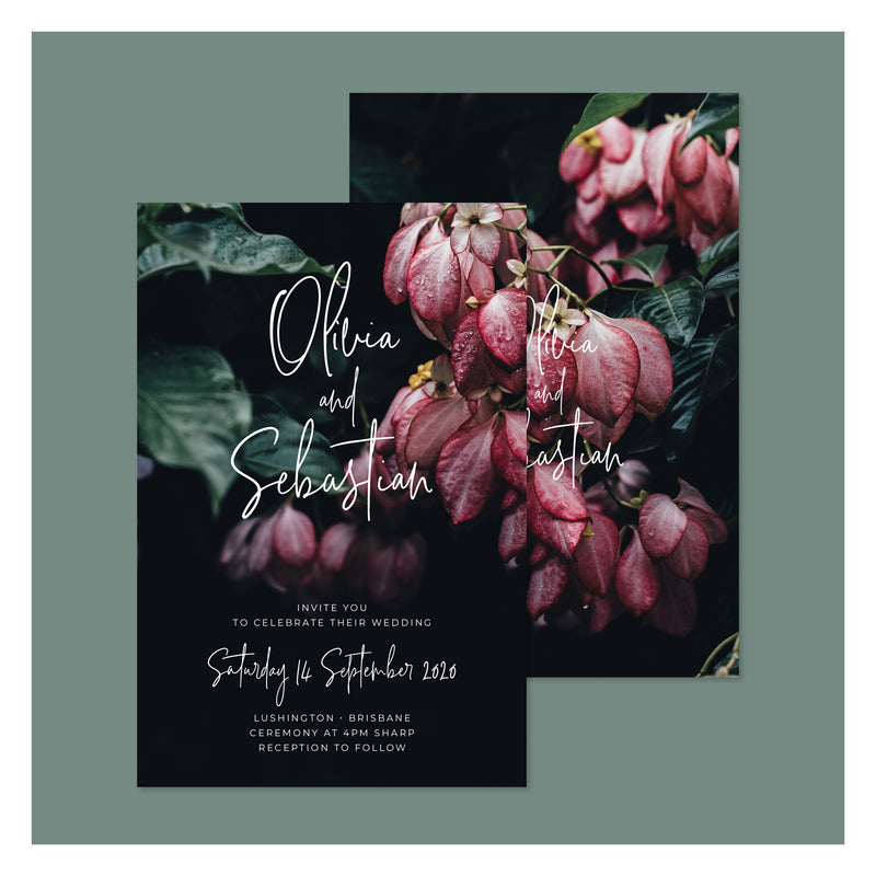 Jungle Florals • Wedding Invitation