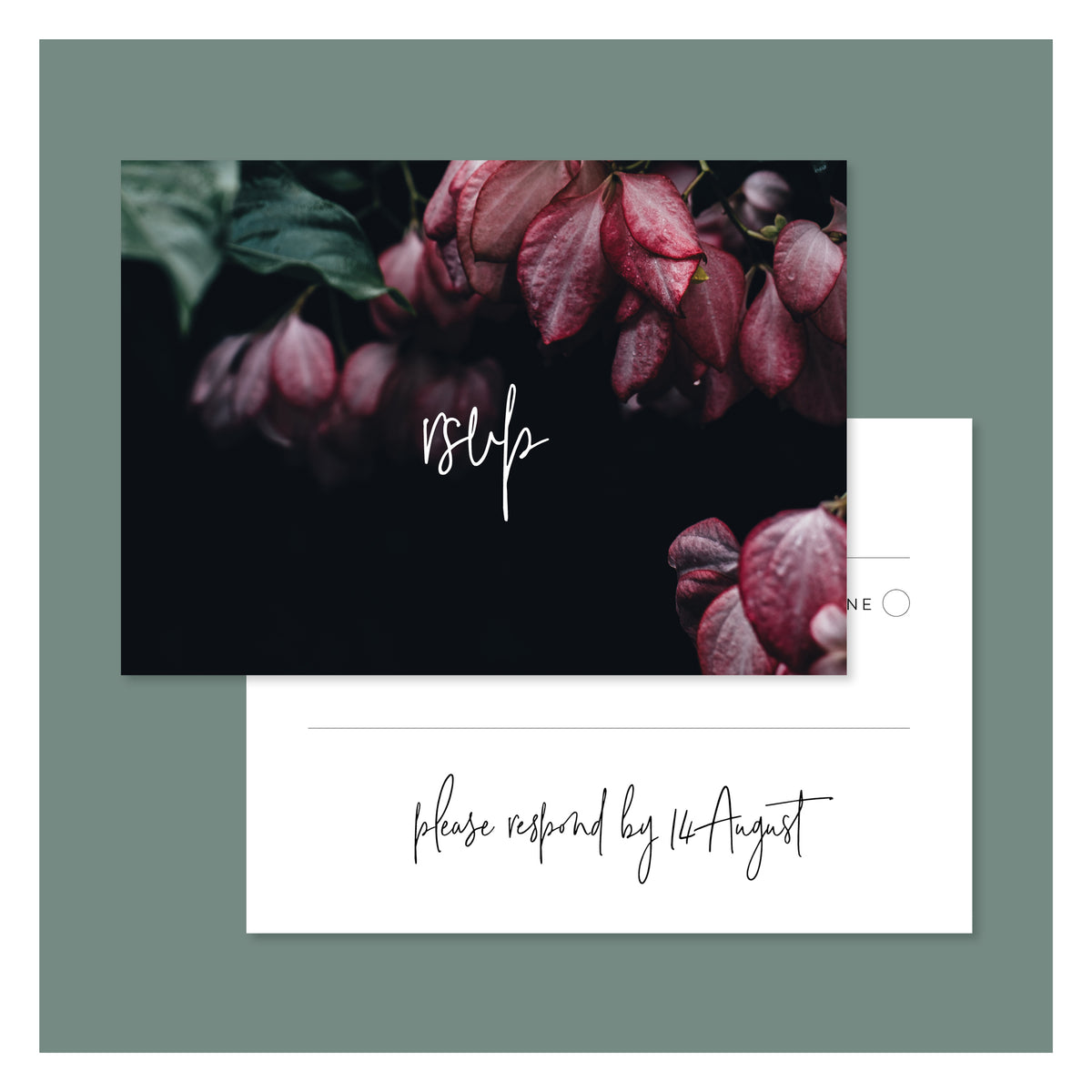 Jungle Florals • RSVP with Envelope