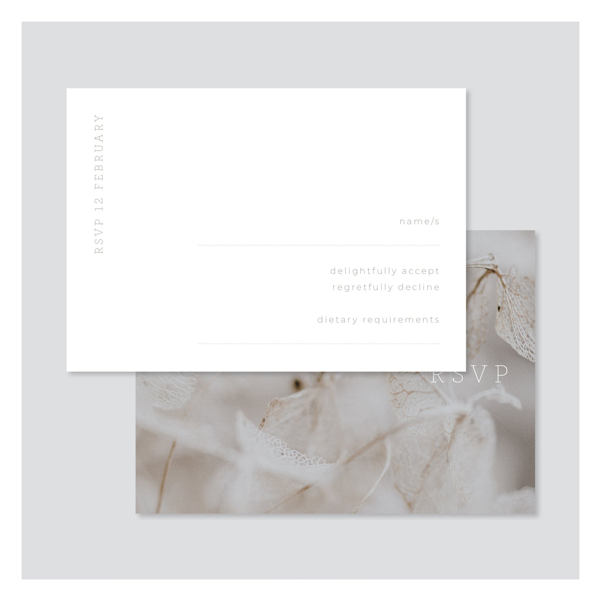 Leaf Lace • RSVP with Envelope