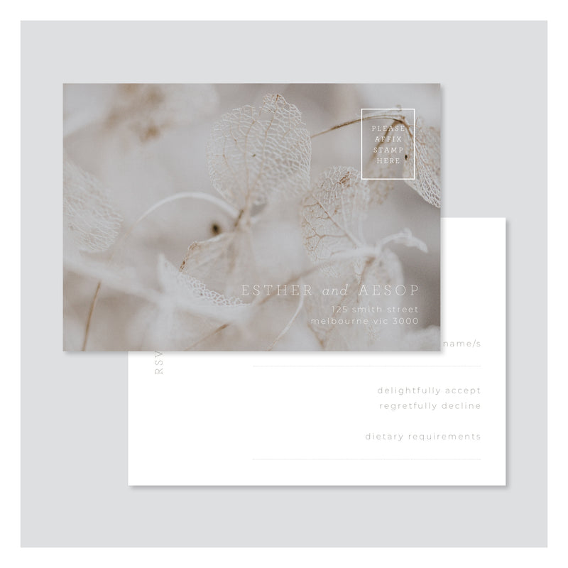 Leaf Lace • RSVP Postcard